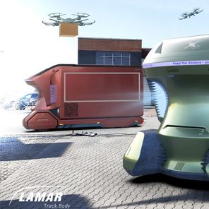 Transport przyszłości - E-Lambox Neo - autonomiczny, elektryczny kontener dostawczy (fot. materiały prasowe producenta)