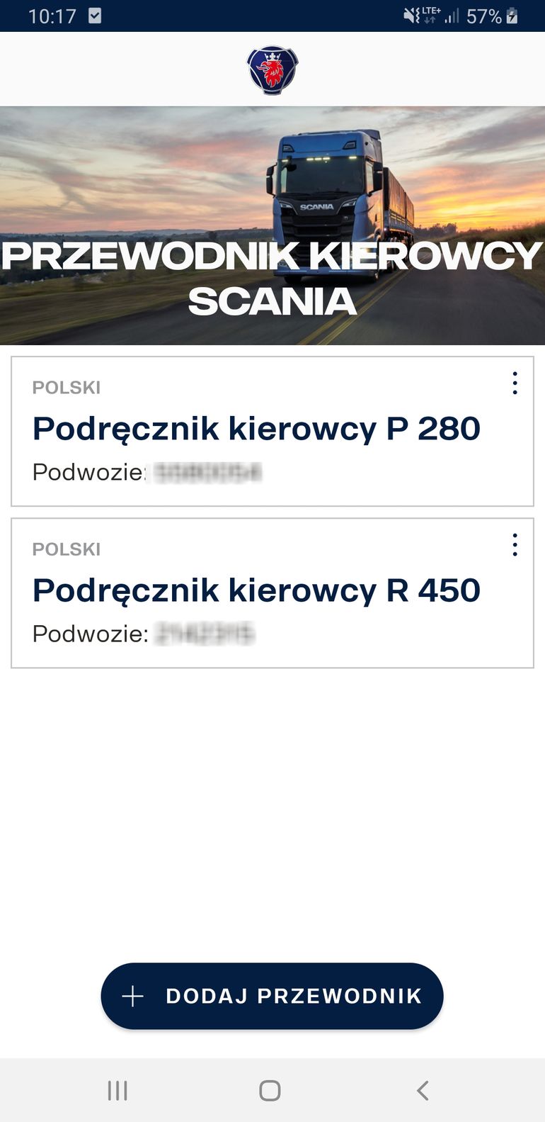 Scania: zamiast opasłej instrukcji pojazdu - aplikacja w telefonie