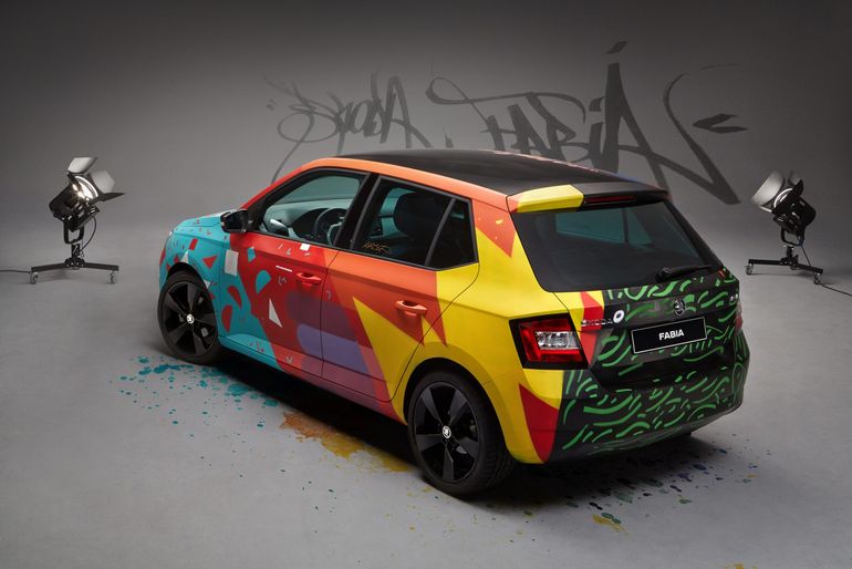 Skoda Fabia III - Street Art