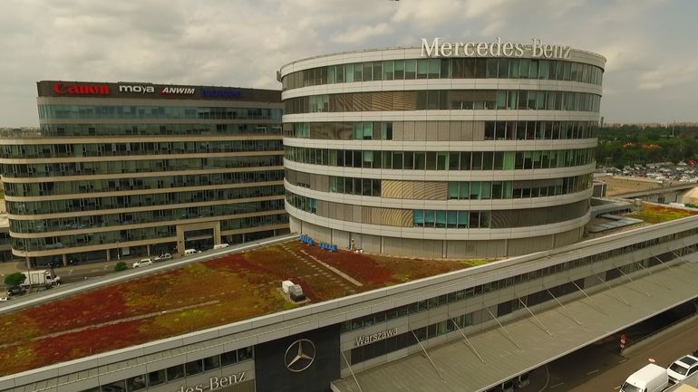 Na dachu salonu Mercedes-Benz Warszawa budzą się… pszczoły