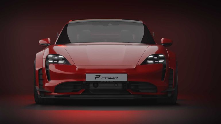 Elektryczne Porsche Taycan od Prior Design - przepis na tuning wprost z japońskiego warsztatu