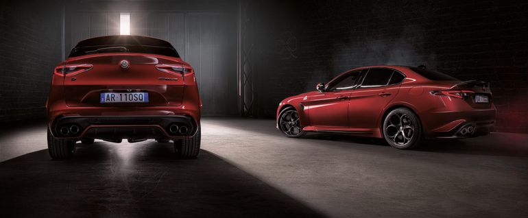 Alfa Romeo Giulia i Stelvio Quadrifoglio po liftingu.