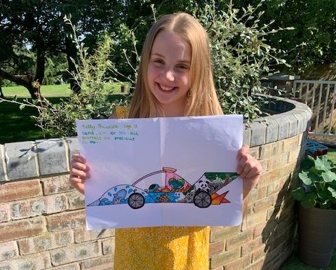 Eko malowanie pomysłu 11-latki pojawi się na prawdziwym bolidzie Formuły E