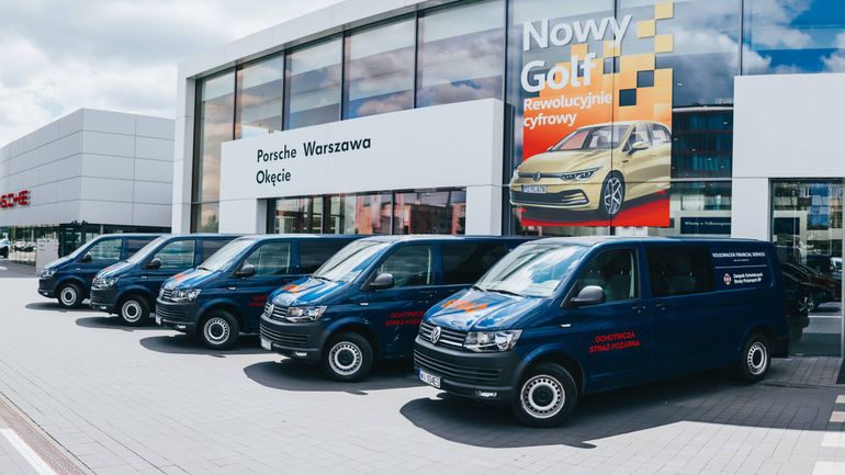 30 Volkswagenów Transporter T6 trafi do OSP w całym kraju