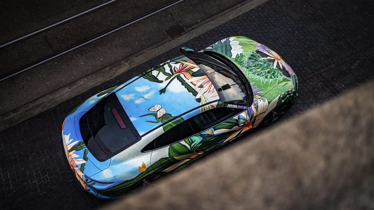 Porsche Taycan 4S - wyjątkowy art car