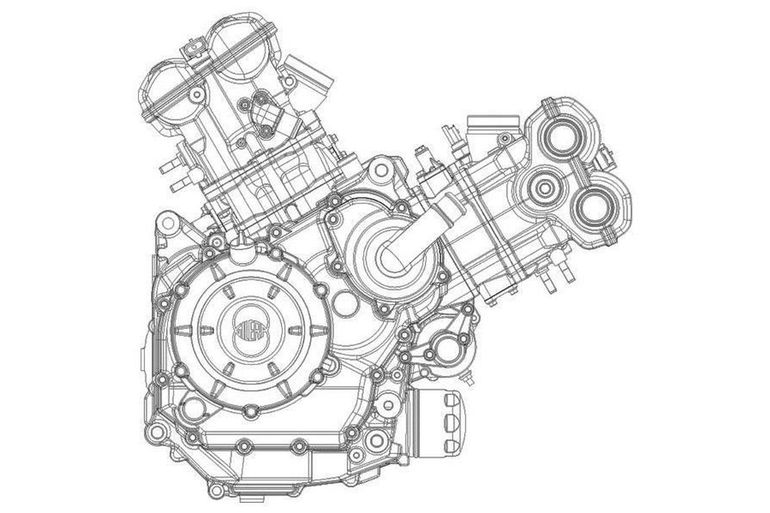 Gila - rysunek patentowy silnika