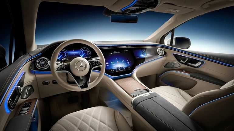 Mercedes EQS SUV - wnętrze, fot. materiały prasowe / Mercedes