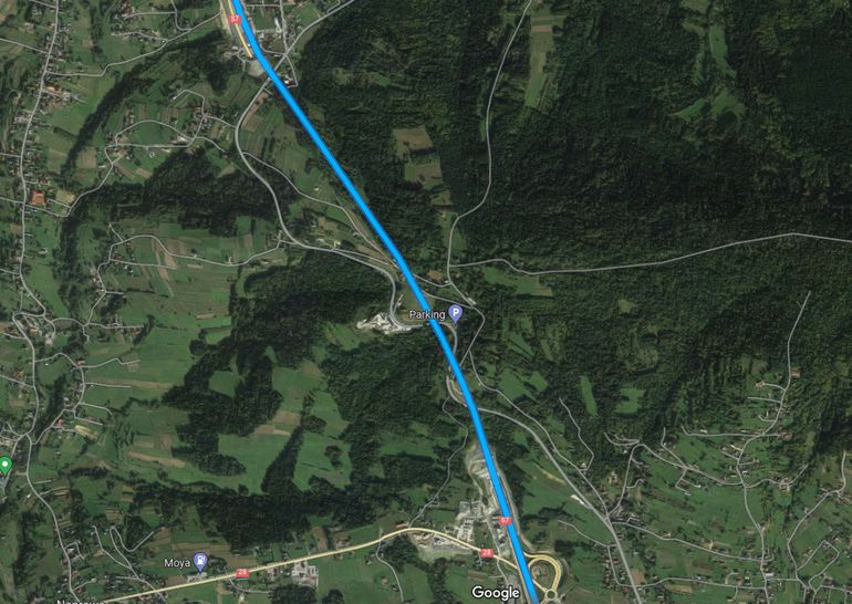 Mapy Google prowadzą już prawidłowo tunelem