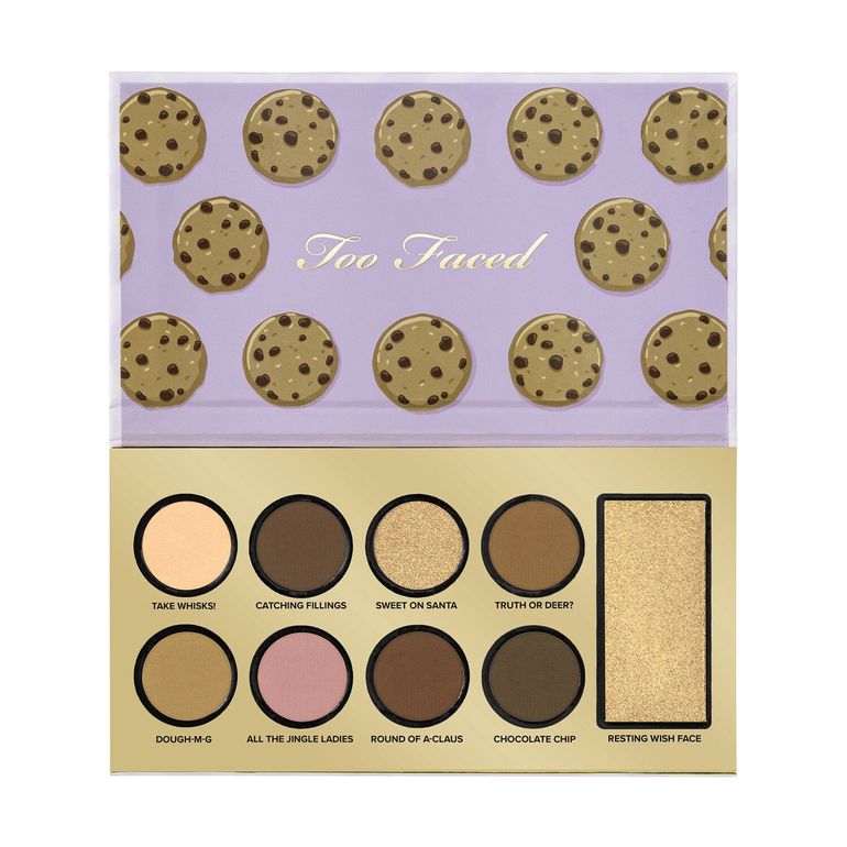 Paletka Too Faced Christmas Bake Shoppe - zestaw zawiera: paletę do twarzy i oczu Breakaway Sugar Cookie o słodkim zapachu ciasteczek - Sephora