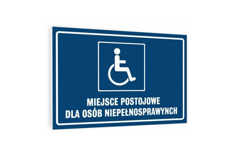 miejsce parkingowe dla niepełnosprawnych