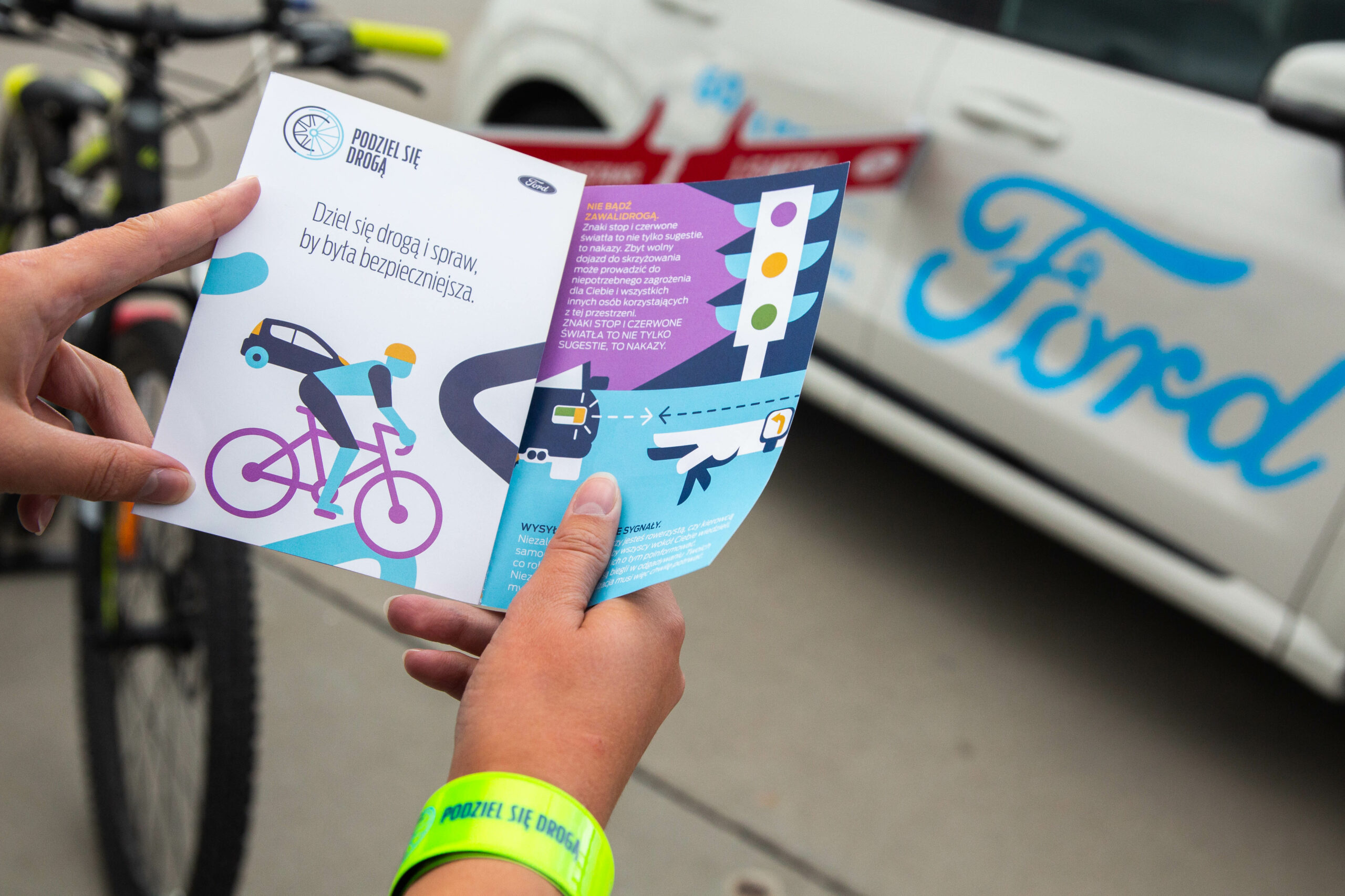 Ford zachÄca do popularyzacji dobrych zachowaÅ wÅrÃ³d kierowcÃ³w i rowerzystÃ³w na drodze