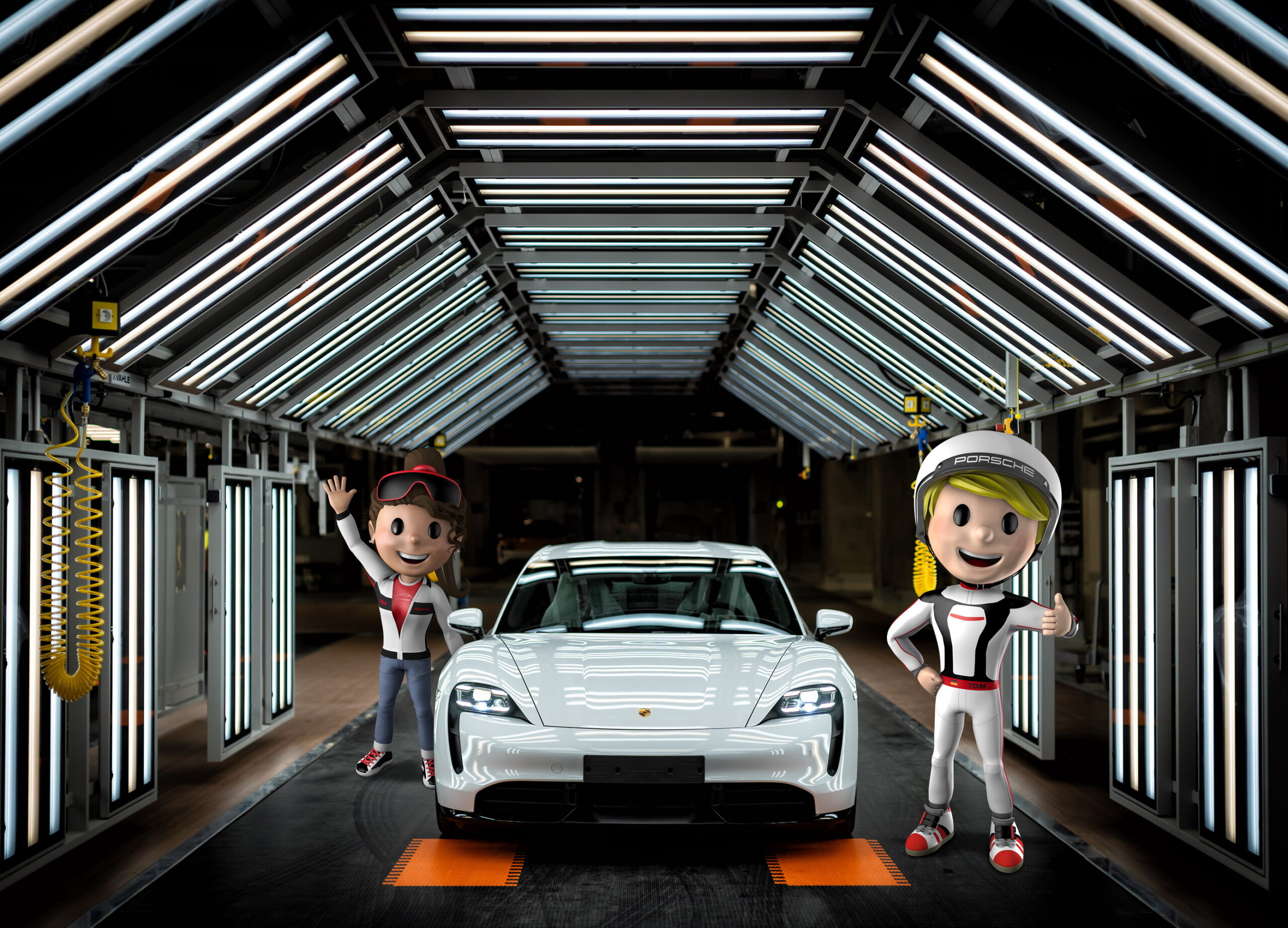 Porsche zaprasza dzieci na wakacje w âFabryce samochodÃ³wâ. BÄdÄ im towarzyszyÄ Tina Turbo i Tom Targa oraz Sally Carrera