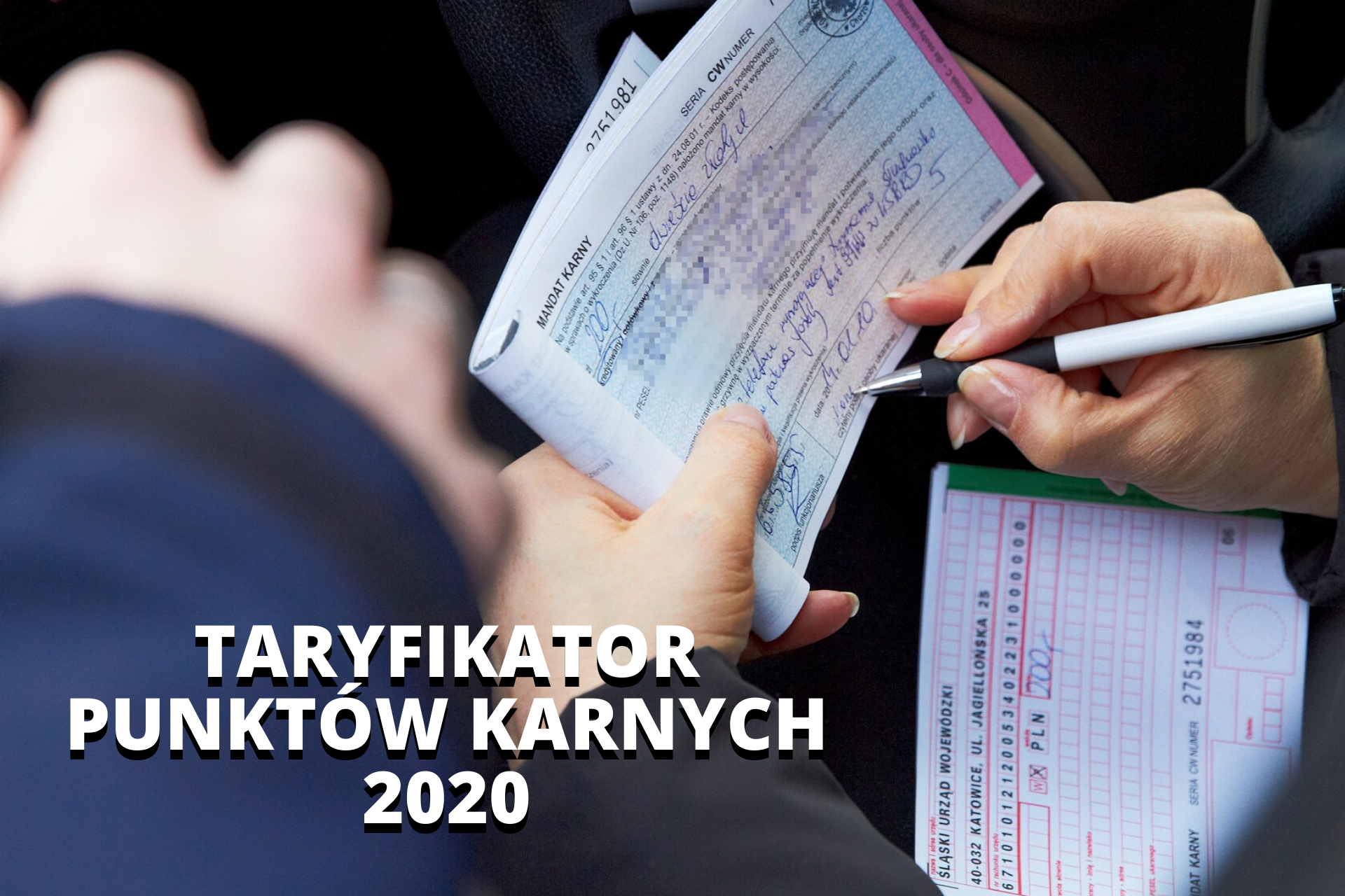 Taryfikator punktÃ³w karnych 2020
