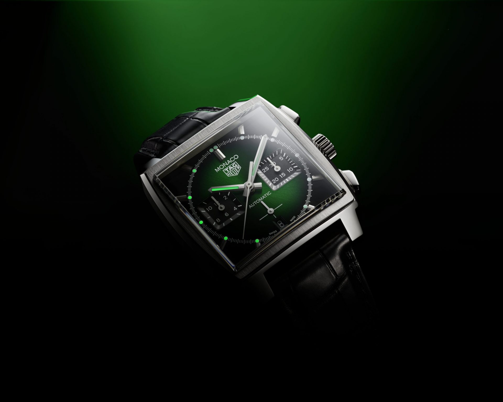 TAG Heuer Monaco Green Dial Calibre Heuer 02
