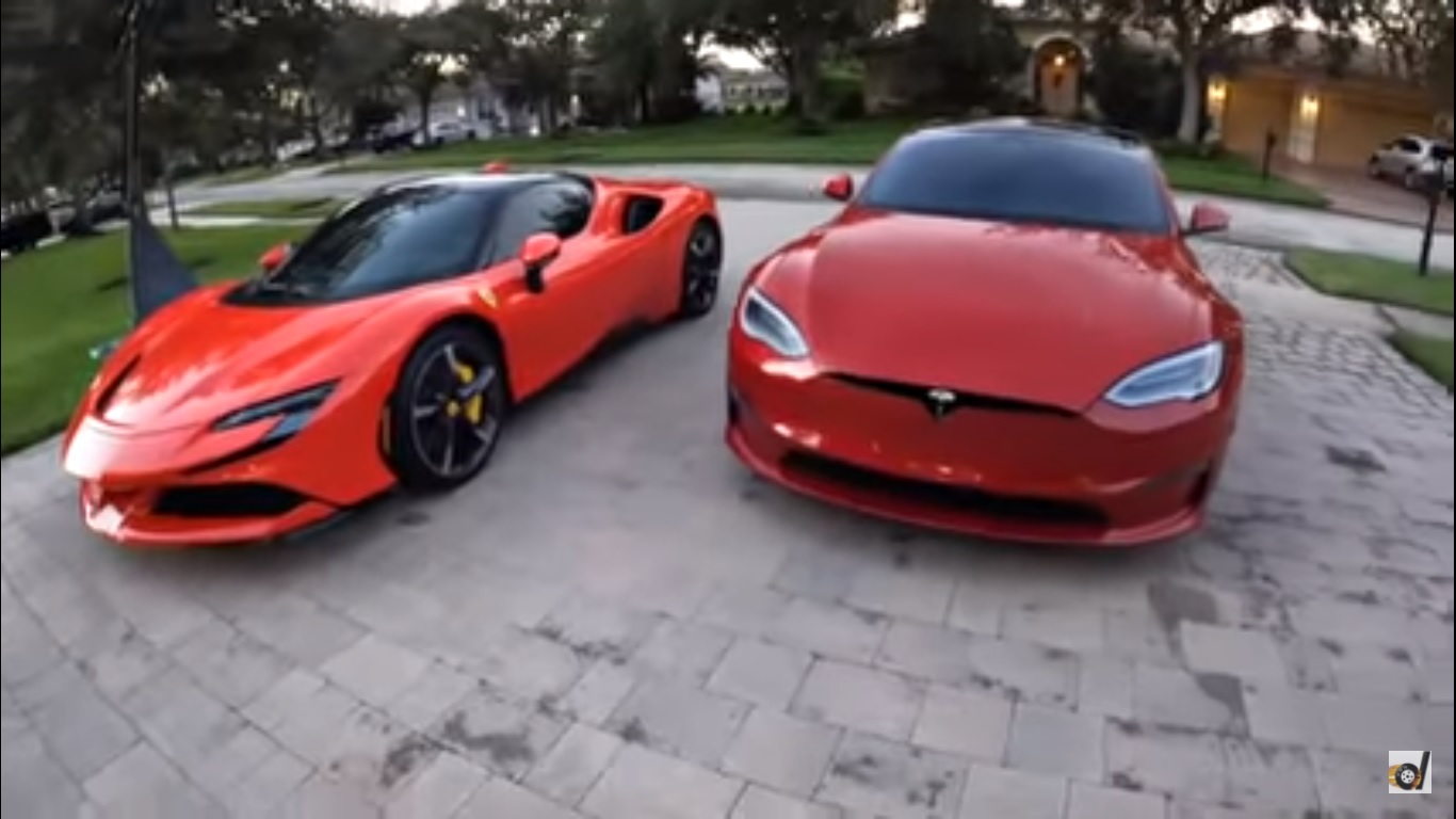 Tesla Model S Plaid kontra Ferrari SF90 Stradale