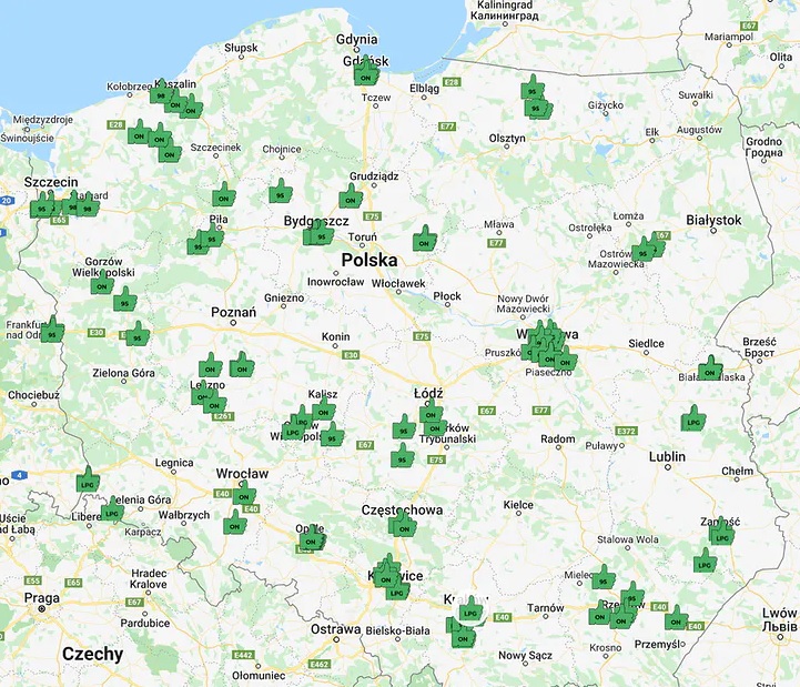 Mapa kontroli jakoÅci paliw. Kierowcy Åatwo sprawdzÄ, gdzie lepiej nie tankowaÄ